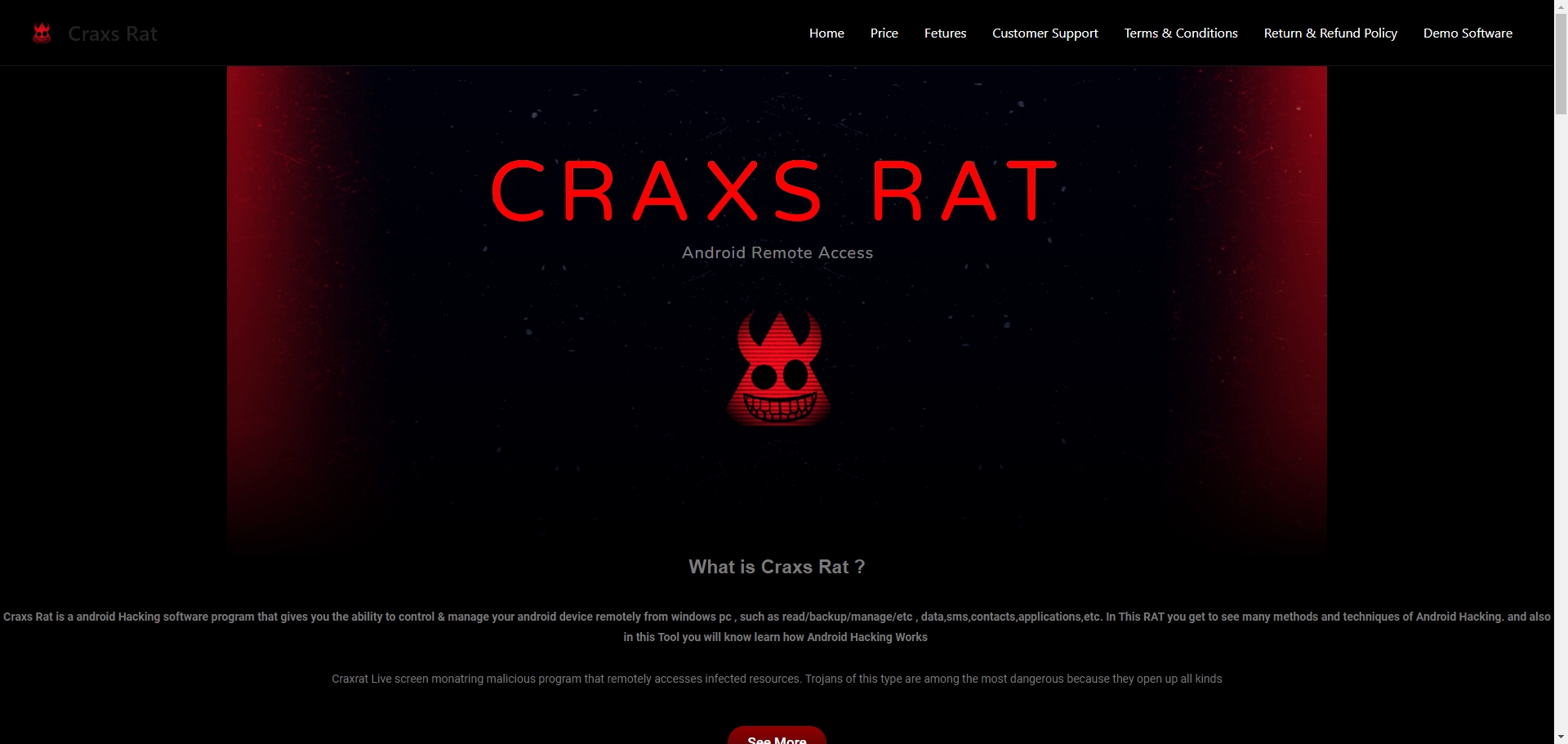 Craxs Rat安卓手机远程控制软件/Craxs Rat破解版下载/最新远控软件/附带视频教程授权